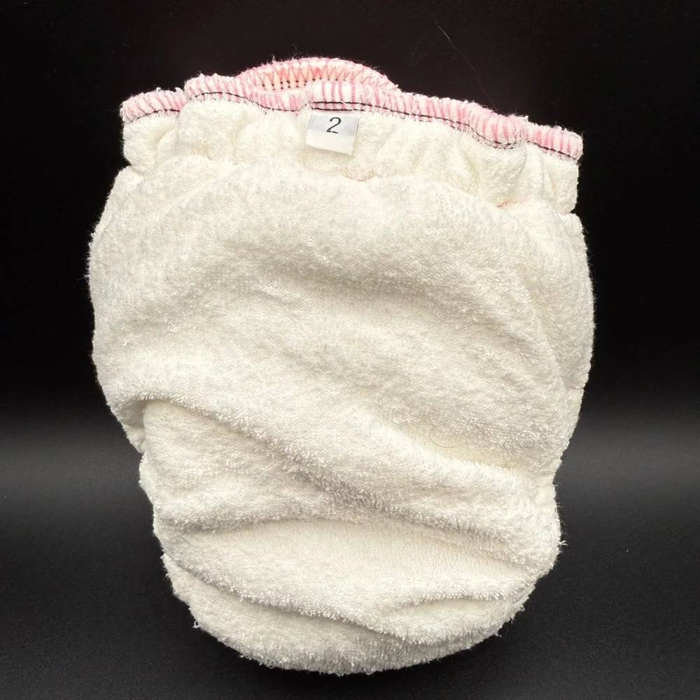 Sloomb Terry Happy Little Clouds Fitted Diaper